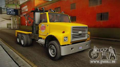 GTA 5 Vapid Towtruck Large Cleaner IVF pour GTA San Andreas