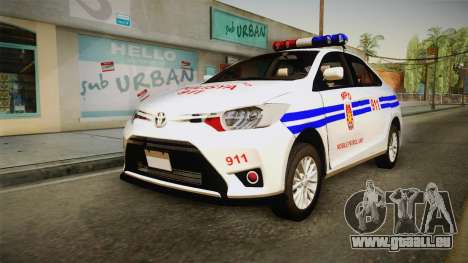 Toyota Vios 2014 Philippine National Police für GTA San Andreas