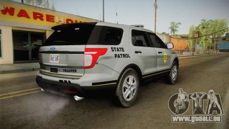 Ford Explorer 2014 Iowa State Patrol für GTA San Andreas