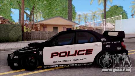 Subaru Impreza WRX STi High Speed Police pour GTA San Andreas