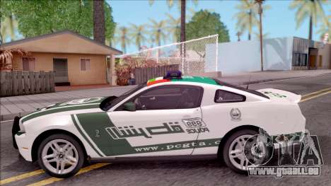 Ford Mustang Shelby GT500 Dubai HS Police pour GTA San Andreas