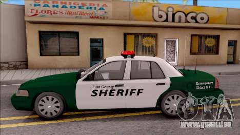 Ford Crown Victoria Flint County Sheriff 2010 pour GTA San Andreas
