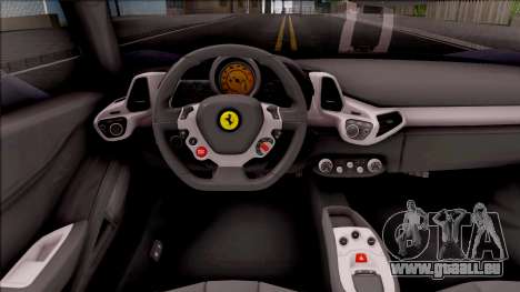 Ferrari 458 Italia Dubai High Speed Police für GTA San Andreas