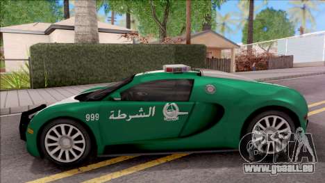 Bugatti Veyron Dubai High Speed Police für GTA San Andreas