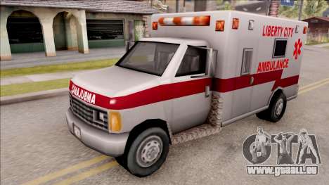 Amblulance From GTA 3 pour GTA San Andreas