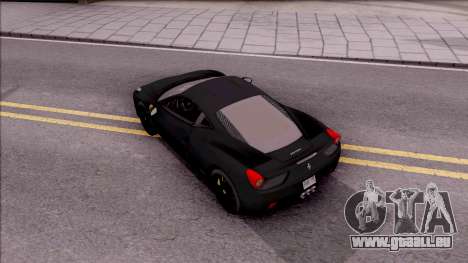 Ferrari 458 Italia Black pour GTA San Andreas