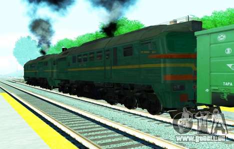 Güterzug-Lokomotive 2M62 1184 für GTA San Andreas