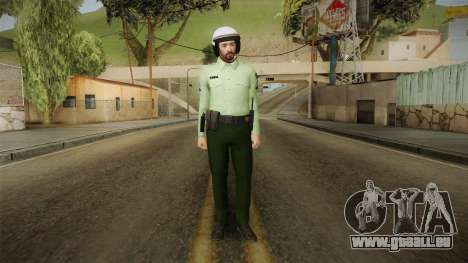 Iranian Cop Biker Skin pour GTA San Andreas