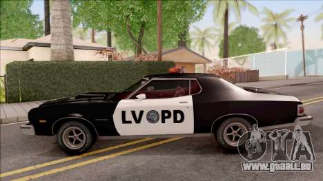 Ford Gran Torino Police LVPD 1975 v2 pour GTA San Andreas