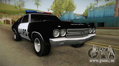 Chevrolet Chevelle SS Police LVPD 1970 v2 für GTA San Andreas