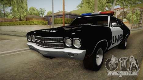Chevrolet Chevelle SS Police LVPD 1970 v2 für GTA San Andreas