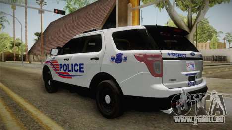 Ford Explorer 2013 Police pour GTA San Andreas