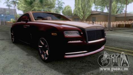 Rolls-Royce Wraith 2014 Coupe pour GTA San Andreas