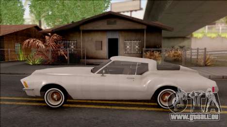 Buick Riviera 1972 Boattail Lowrider Gray pour GTA San Andreas