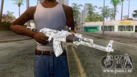 CoD: Black Ops II - AK-47 Benjamin Skin v1 für GTA San Andreas