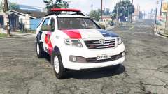 Toyota Fortuner 2014 brazilian police [replace] für GTA 5