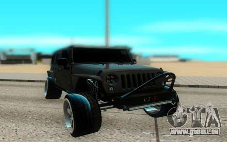 Jeep Rubicon 2012 V3 pour GTA San Andreas