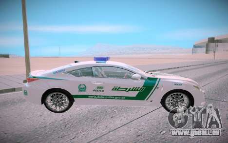 Lexus RC F Dubai Police pour GTA San Andreas
