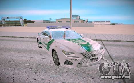 Lexus RC F Dubai Police pour GTA San Andreas