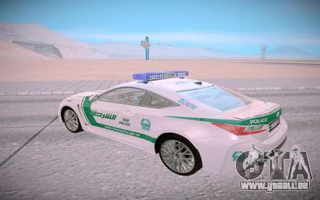 Lexus RC F Dubai Police für GTA San Andreas