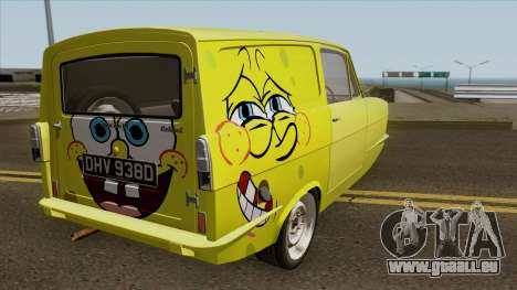 Reliant Robin Supervan III - Spongebob version für GTA San Andreas