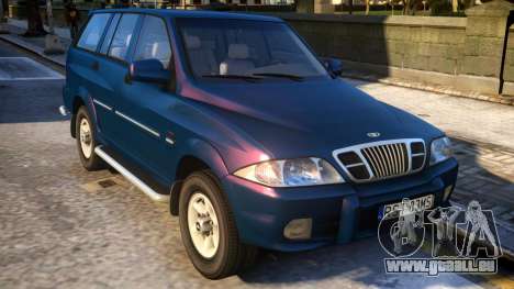 1999 Daewoo Musso HI-DLX pour GTA 4