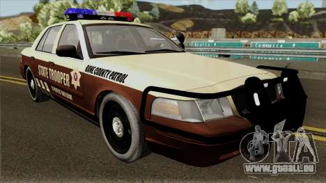 Ford Crown Victoria 2011 Bone County Police für GTA San Andreas