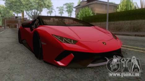 Lamborghini Huracan Performante Spyder 2019 pour GTA San Andreas