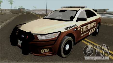 Ford Taurus 2013 Bone County Police pour GTA San Andreas