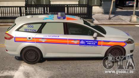 Ford Mondeo Dog Section Metropolitan Police pour GTA 4