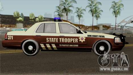 Ford Crown Victoria 2011 Bone County Police für GTA San Andreas