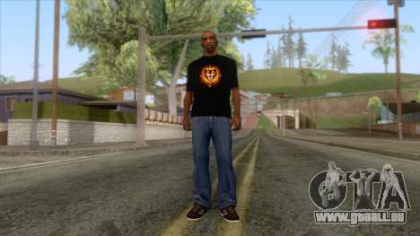 Gucci Angry Cat T-Shirt Black pour GTA San Andreas