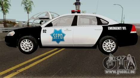Chevrolet Impala 2007 SFPD pour GTA San Andreas
