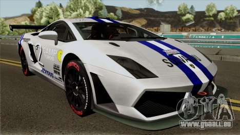 Lamborghini Gallardo Racing Team Solvalou RR-TYP für GTA San Andreas