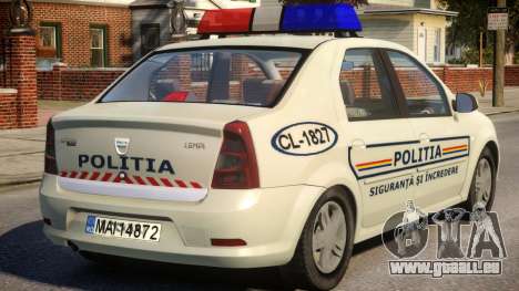 Dacia Logan Police für GTA 4