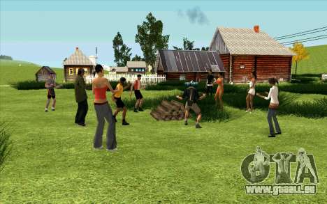 Party im Dorf (GTA Kriminellen Russland) für GTA San Andreas