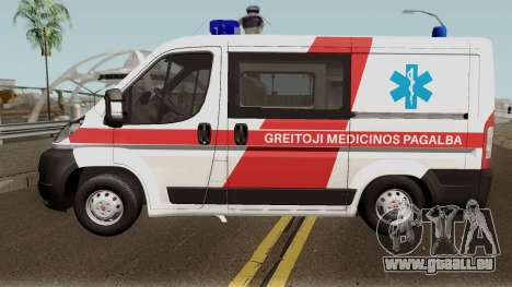Fiat Ducato Lithuanian Ambulance pour GTA San Andreas