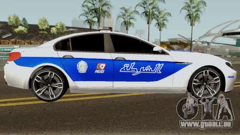 BMW M6 F13 Gran Coupe 2014 Algeria Police pour GTA San Andreas