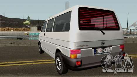 Volkswagen Transporter Mk4 1999 pour GTA San Andreas