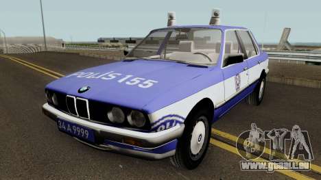 BMW 323i E30 Turkish Police Car für GTA San Andreas