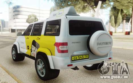 UAZ Patriot Yandex taxi pour GTA San Andreas