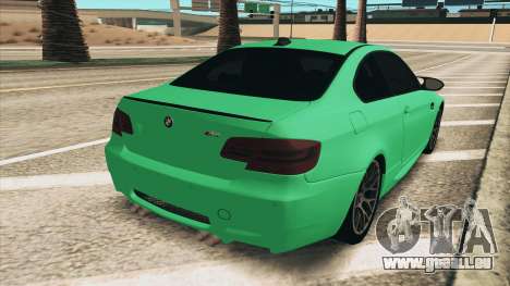 BMW M3 E92 Green Coupe pour GTA San Andreas