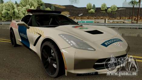 Chevrolet Corvette C7 Rendorseg für GTA San Andreas