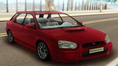 Subaru Impreza WRX Wagon Red pour GTA San Andreas