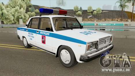 VAZ 2107 DPS (Polizei von Moskau) für GTA San Andreas