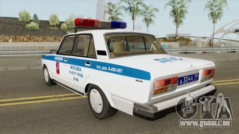 VAZ 2107 DPS (Polizei von Moskau) für GTA San Andreas