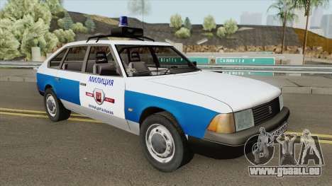 21418 AZLK Moskvitch (Police Municipale) pour GTA San Andreas