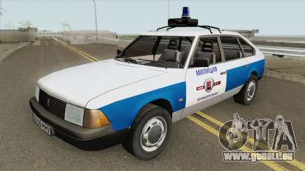 21418 AZLK Moskwitsch (Kommunale Polizei) für GTA San Andreas