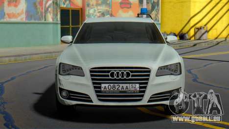 Audi A8 2013 l'Administration de la région pour GTA San Andreas