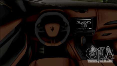 Maserati Levante Mansory für GTA San Andreas